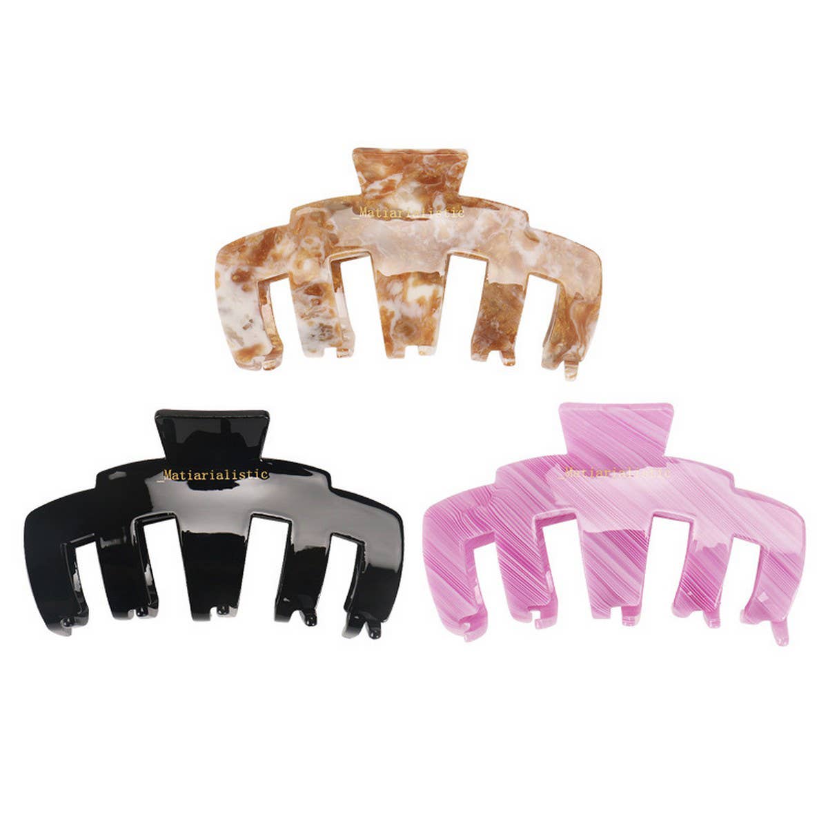 ACETATE GEOMETRIC LINE SHAPE CLIP SHARK CLIP_CWAHA4427