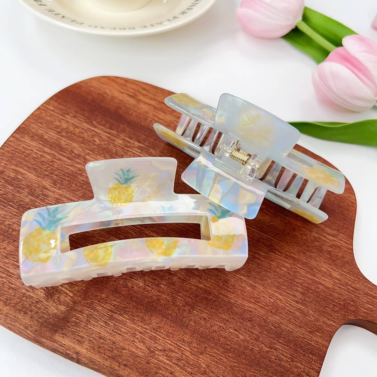 Iridescent Fruit Hair Claw, Sweet Candy Color Clip_CWAHA1577