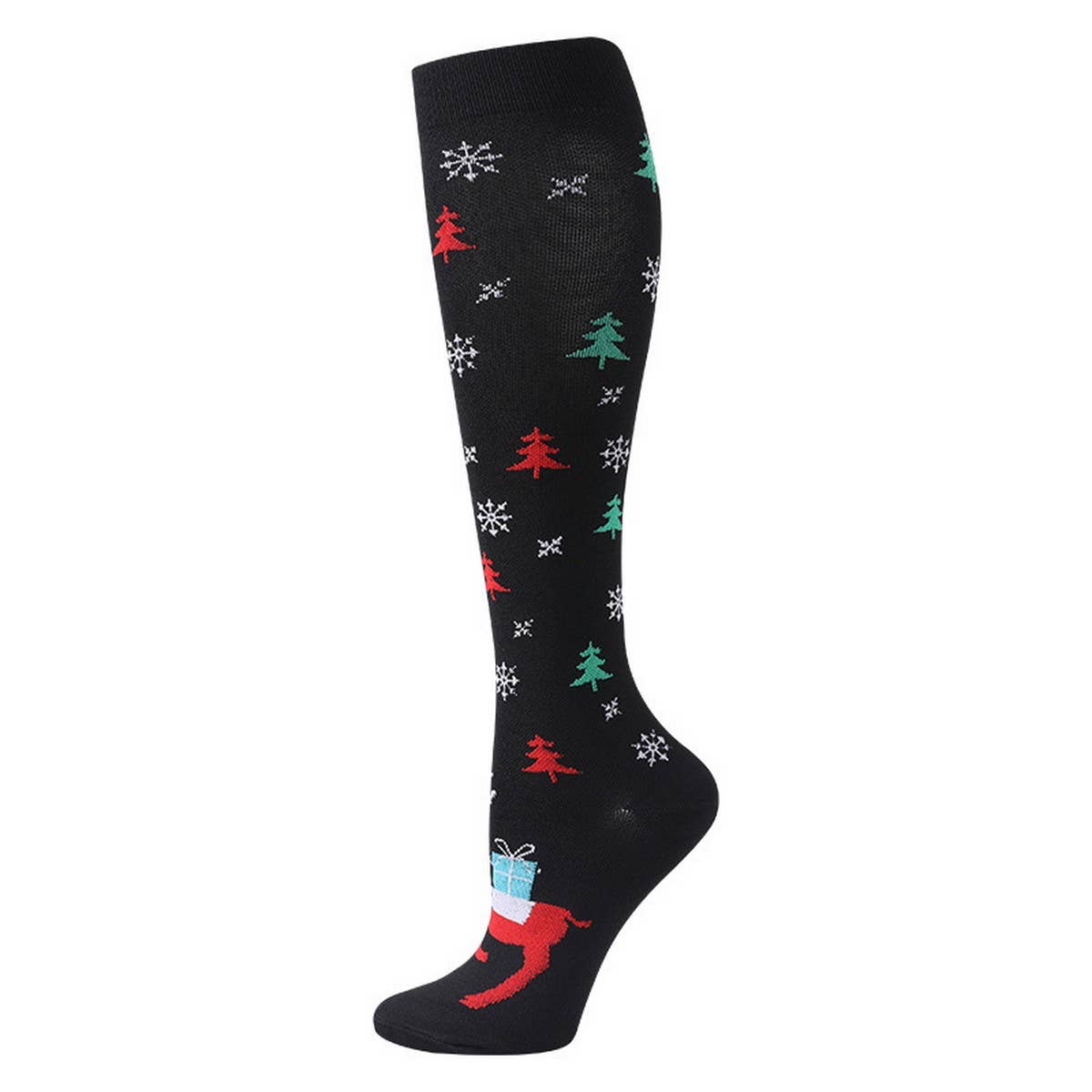 WOMEN'S CHRISTMAS COMPRESSION SOCKS SPORTS