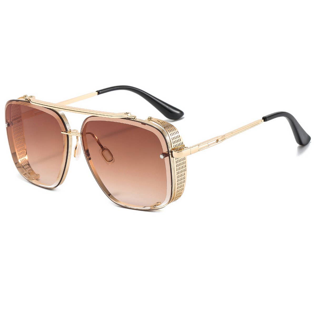 Trendy Unisex Metal Punk Flip-Up Sunglasses