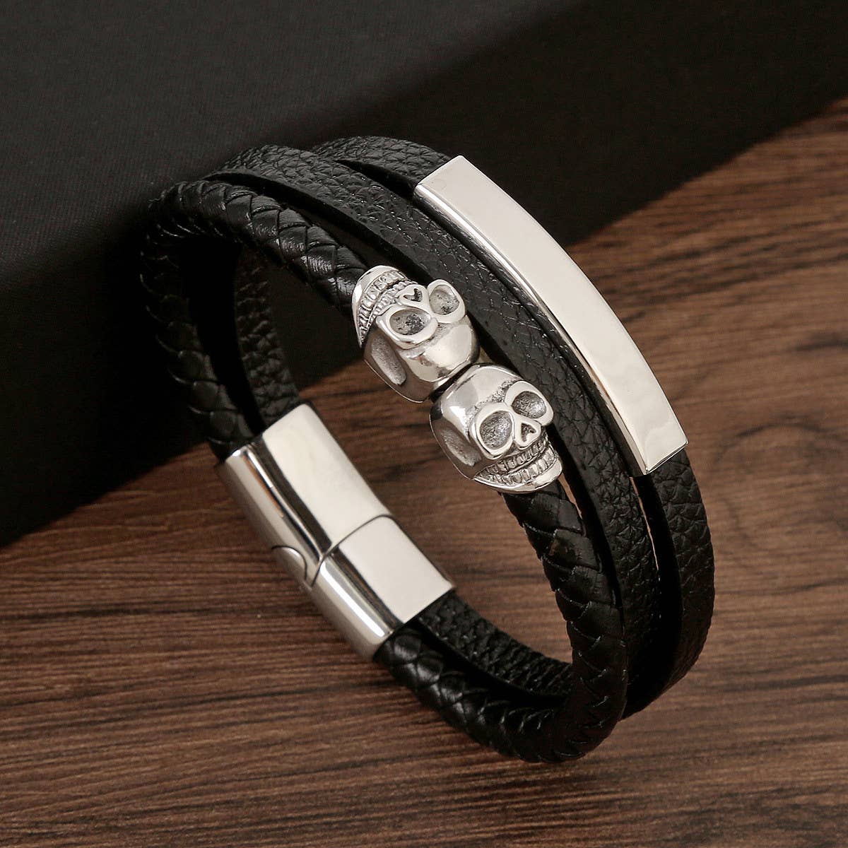 SKULL STAINLESS STEEL BRACELET_CWAJE1471