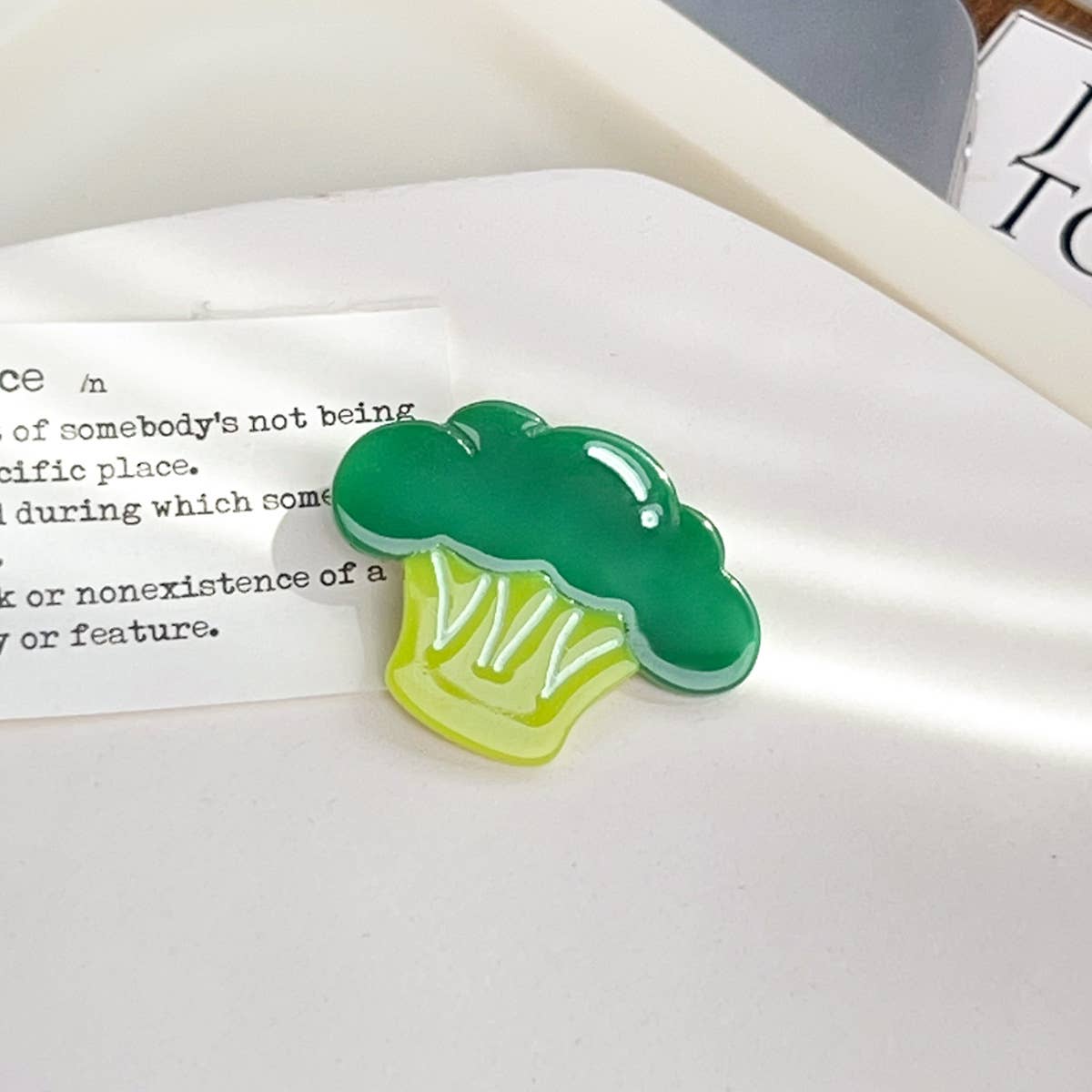 Fruit and vegetable acetic acid hair clips