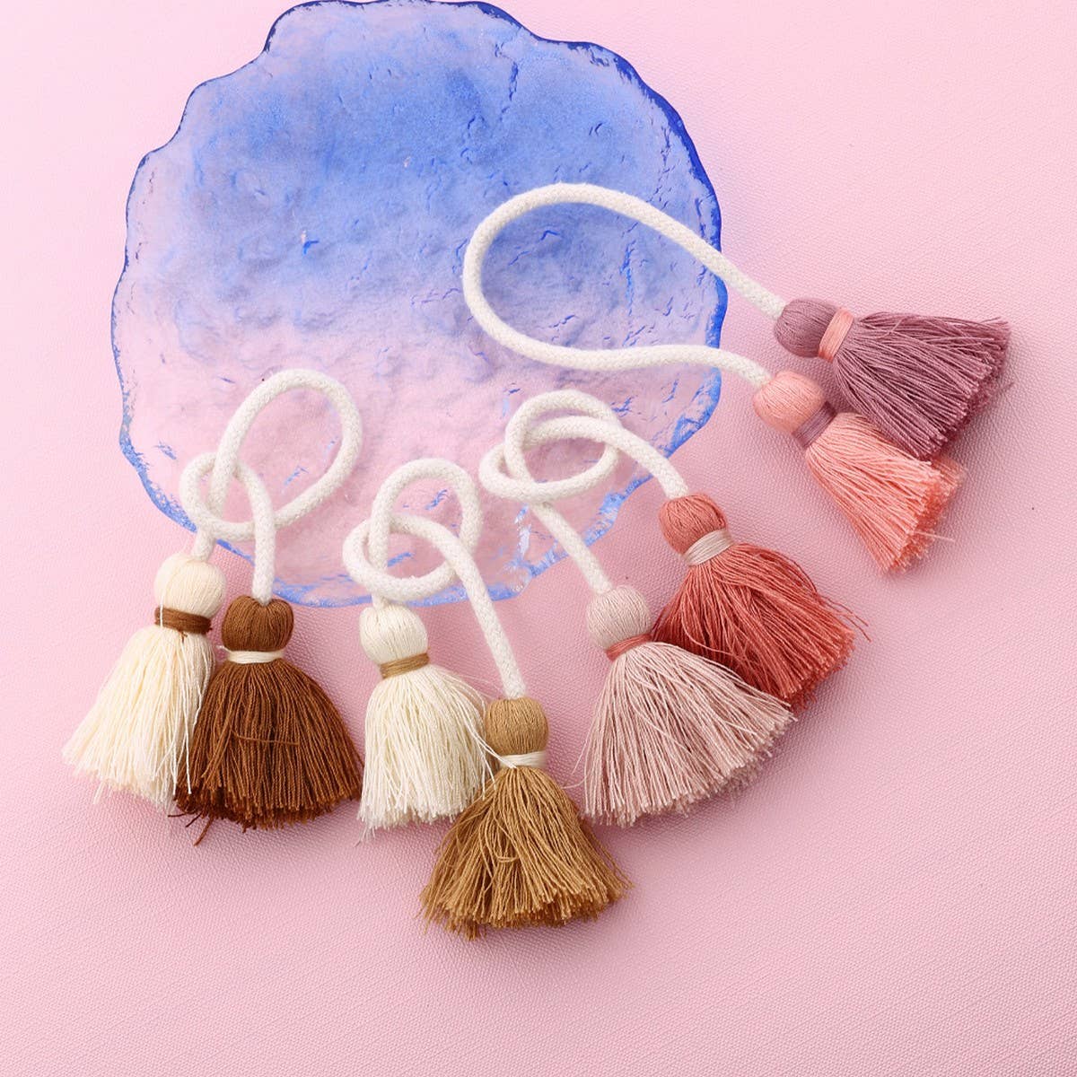 Double-Head Tassel Handmade Bag Charm Pendant_CWAB5069