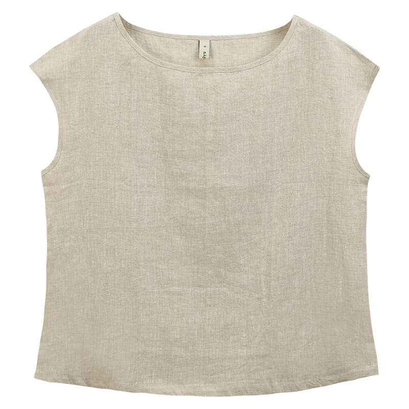 LINEN SLOUCHY CASUAL BLOUSE