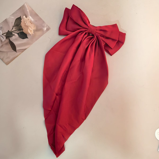 CWAHA1104_SIMPLE TEMPERAMENT BOW HAIR CLIP