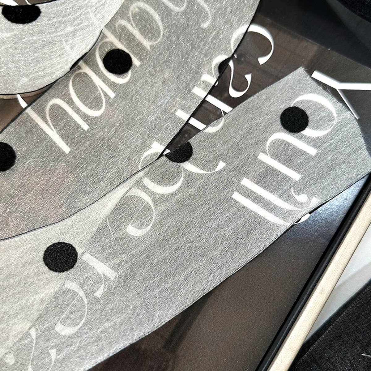 NEW POLKA DOT LACE SCARF HEADBAND