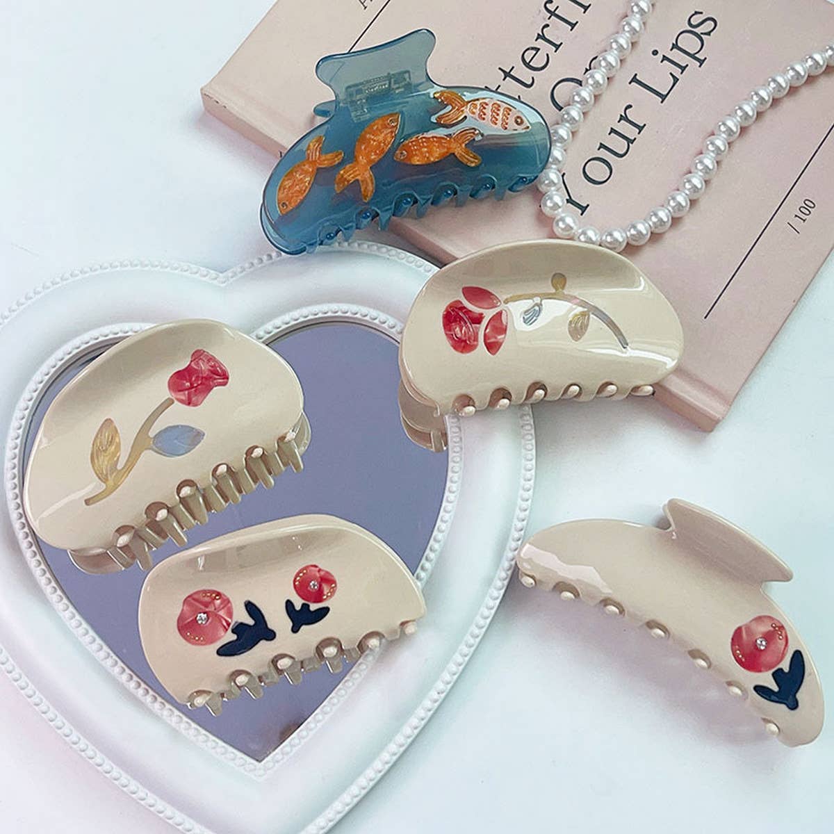 HIGH-QUALITY ROSE FLOWER SPLICING HAIR CLIP_CWAHA1345