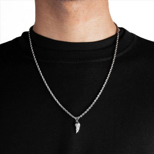 Stainless Steel Men's Wing Pendant Necklace_CWMM5558