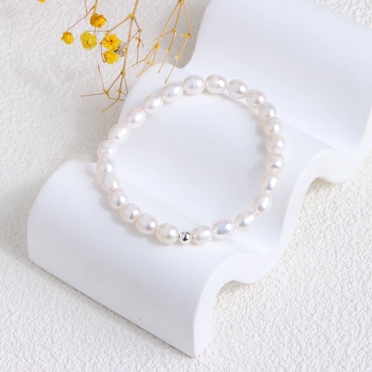 Baroque freshwater pearl bracelet