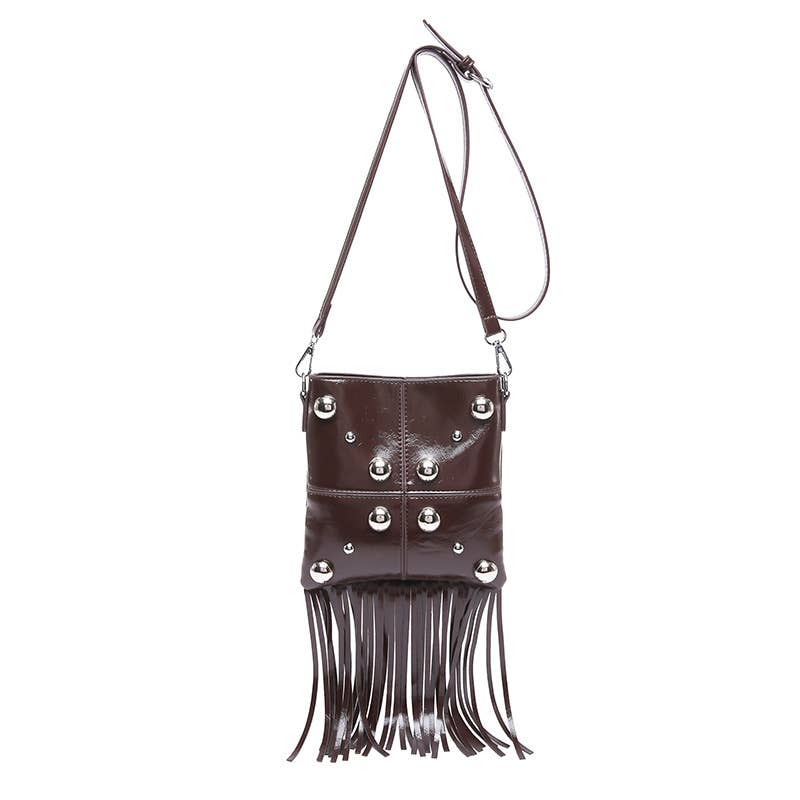 Personalized tassel trendy crossbody square bag