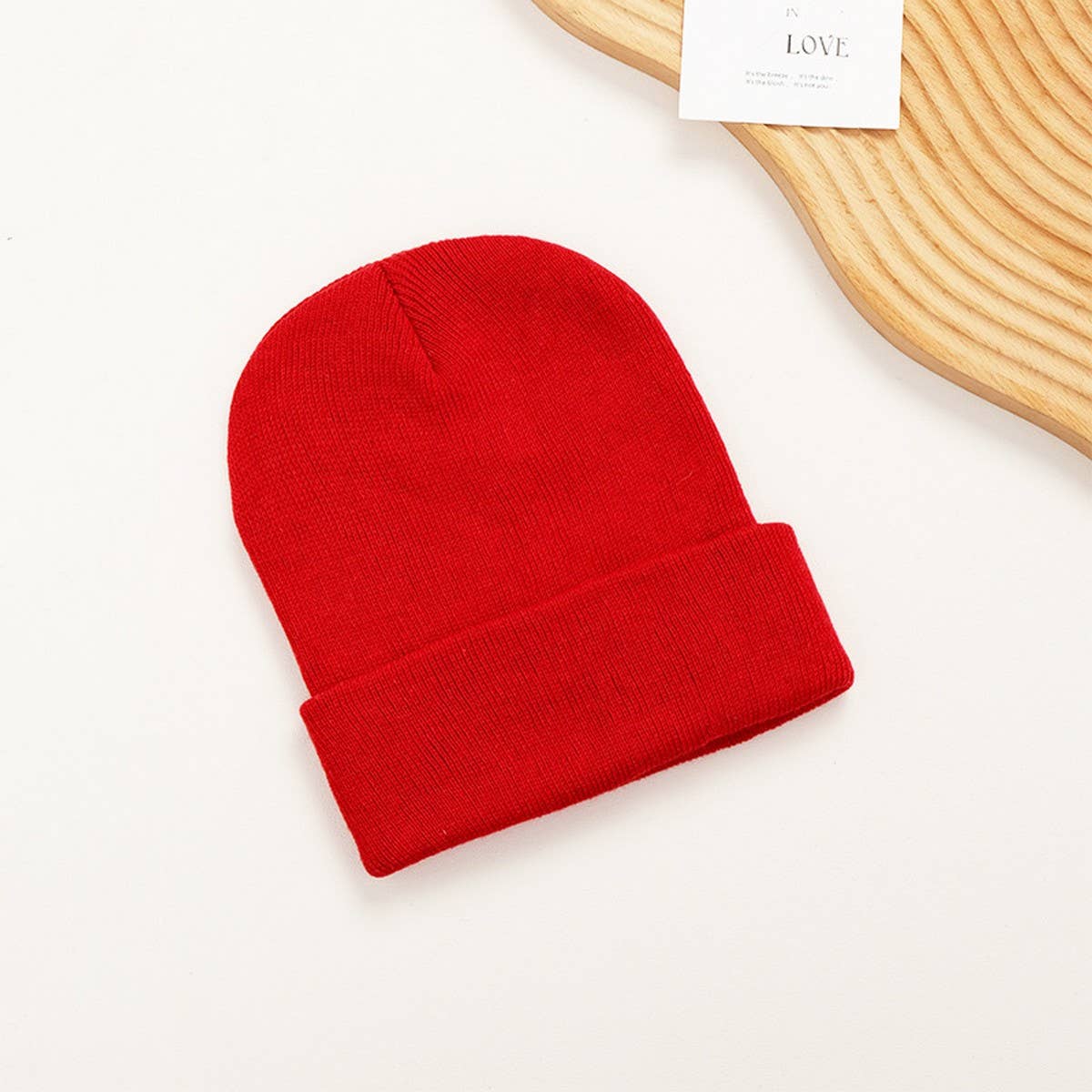 CWAH04340_MENS BLACK PLAIN KNIT BEANIE HAT POLYESTER