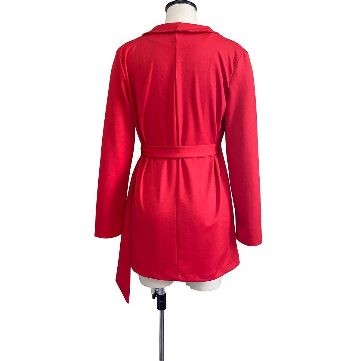 SLIM FIT TIE-STRAP SUIT SKIRT PLUS SIZE DRESS_CWDSD6168