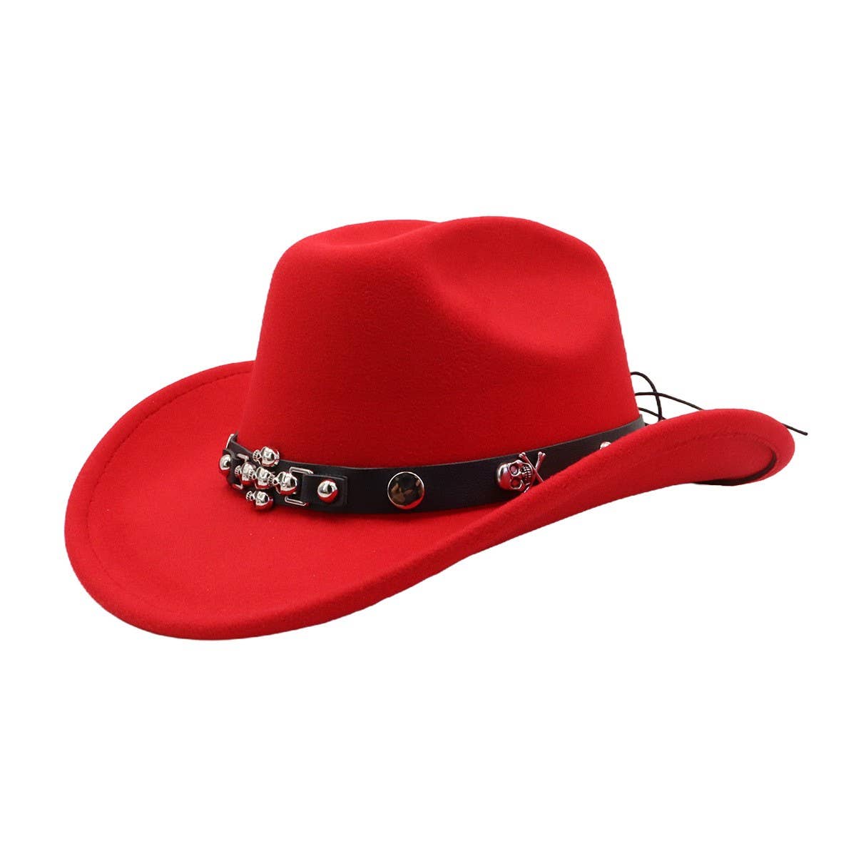 Western Ethnic Wool Cowboy Fedora Hat for Couples_CWAH04385