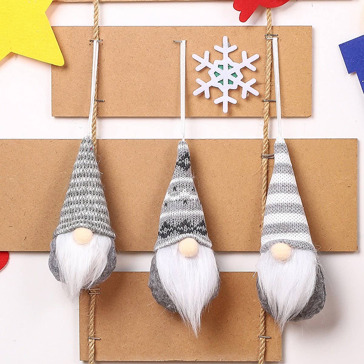 CHRISTMAS DECORATIONS KNITTED SMALL PENDANTS