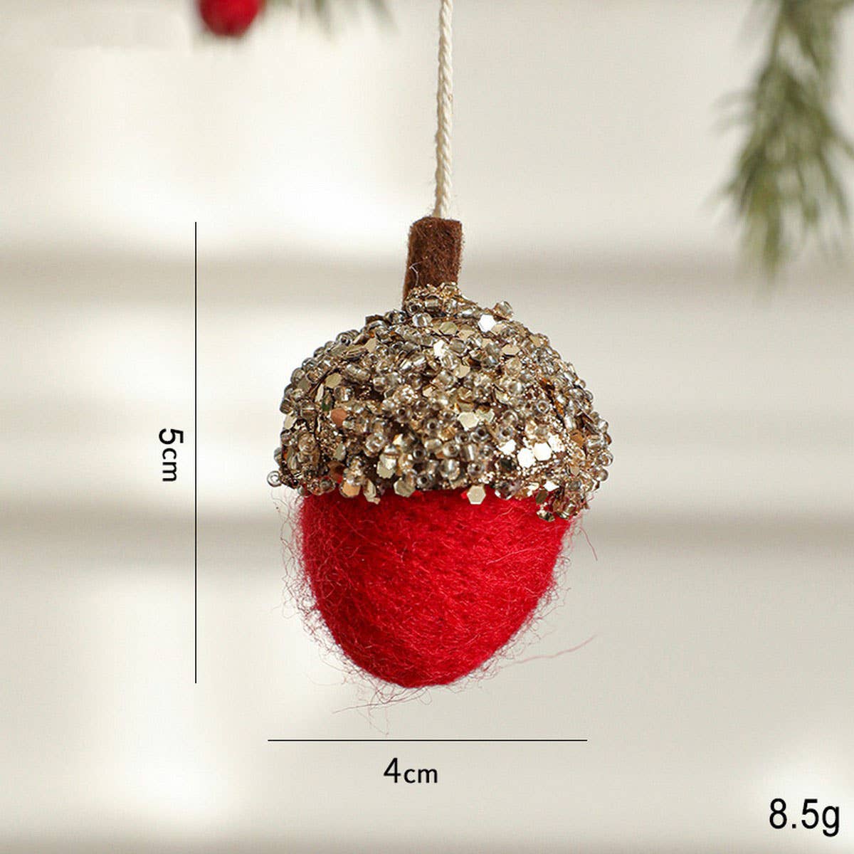 Felt Pinecone Acorn Christmas Tree Ornament