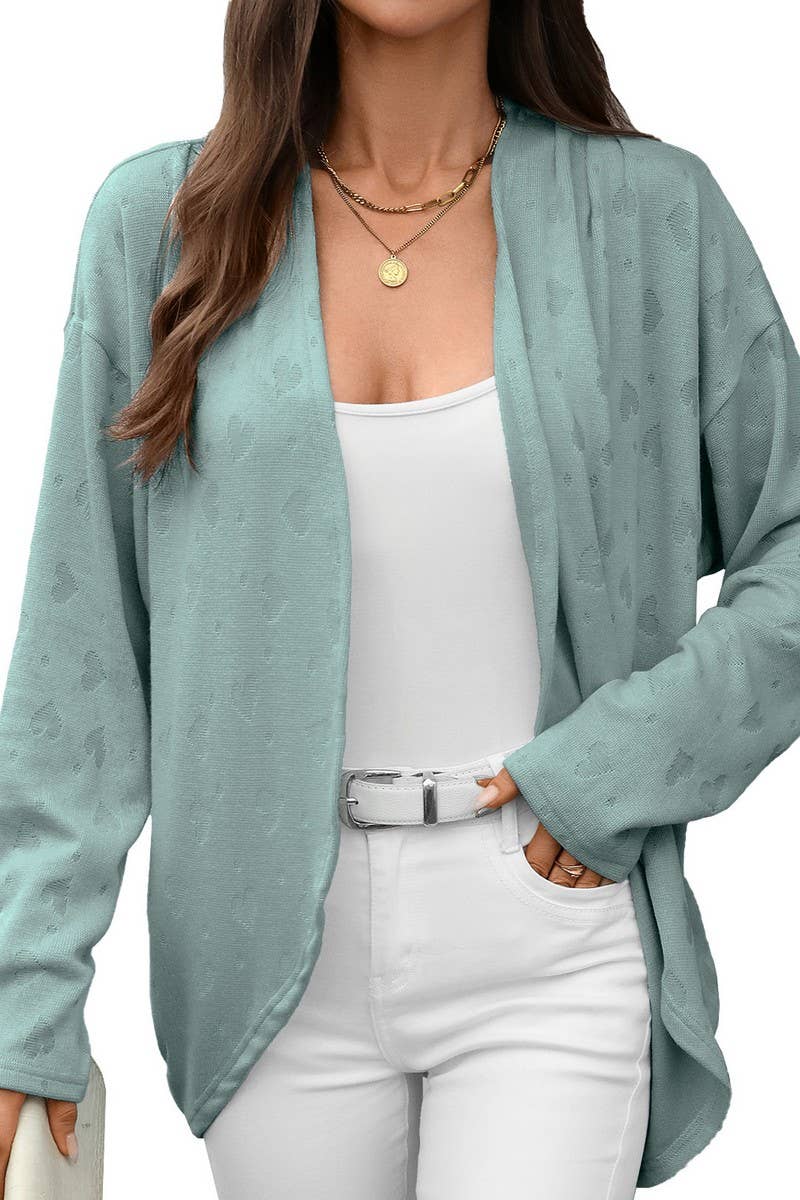 CWOCAL00858_SOLID COLOR CASUAL KNITTED CARDIGAN JACKET