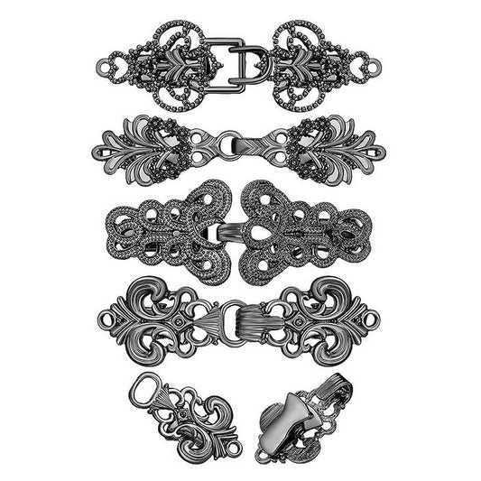 NEW CHINESE RETRO ALLOY SHAWL CLIP CREATIVE HOLLOW