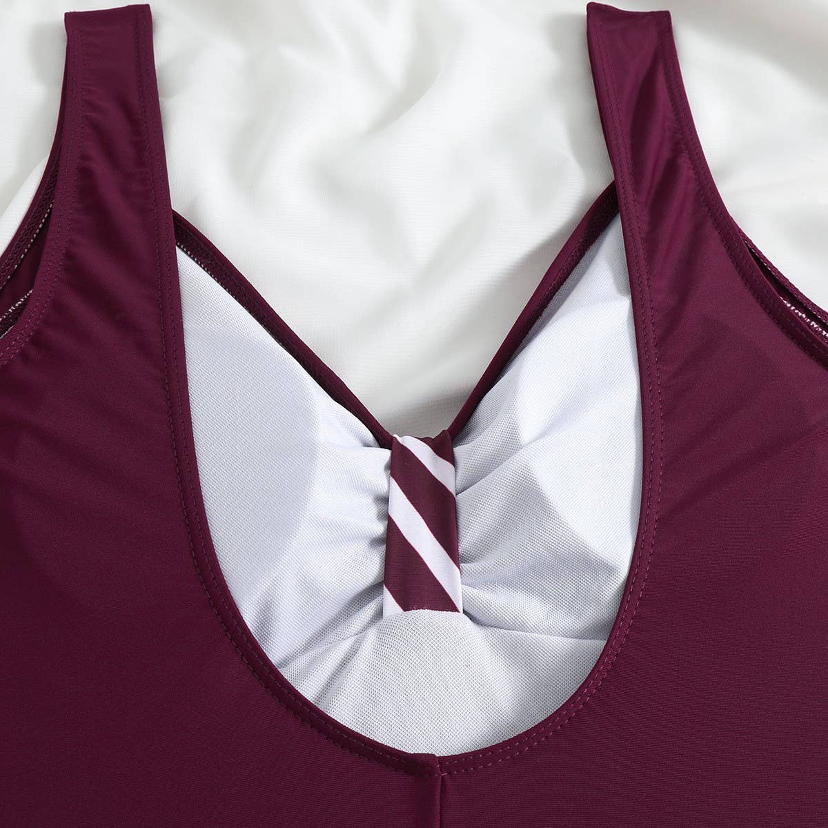 WOMEN'S ZEBRA STRIPED ONE PIECE SWIMSUIT