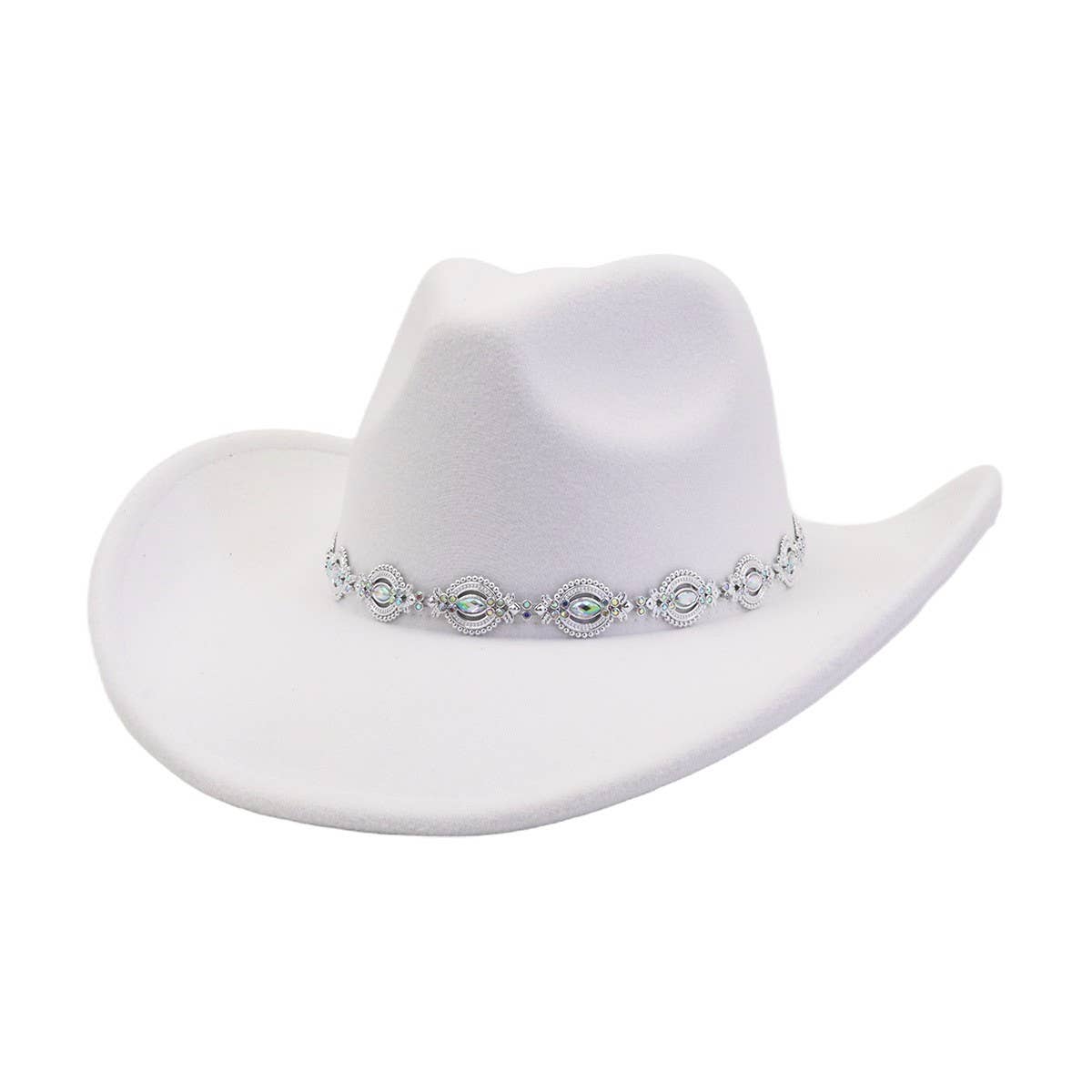 Ethnic  Felt Cowboy Hat Western Fedora_CWAH04430