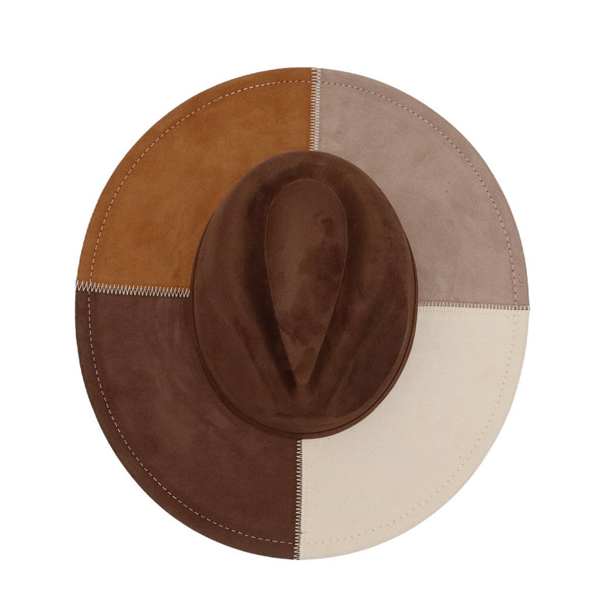 Unisex Wool Cowboy Fedora Hat Ethnic Style_CWAH04439