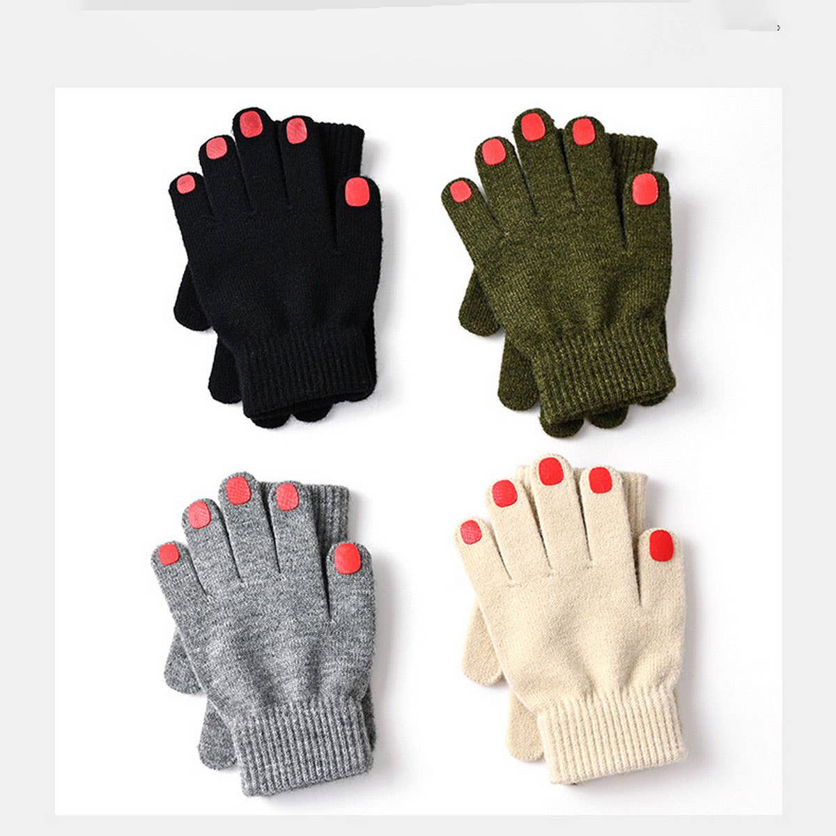 CWAG00590_WOMEN WINTER KNIT FINGERLESS DRIVING GLOVES