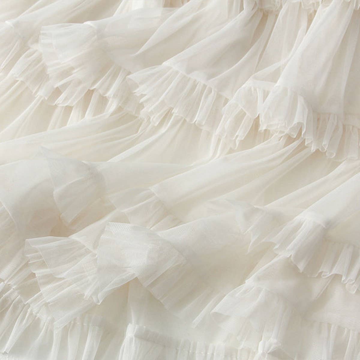 Sweet Fairy-Tale Cake Layered Pencil Skirt