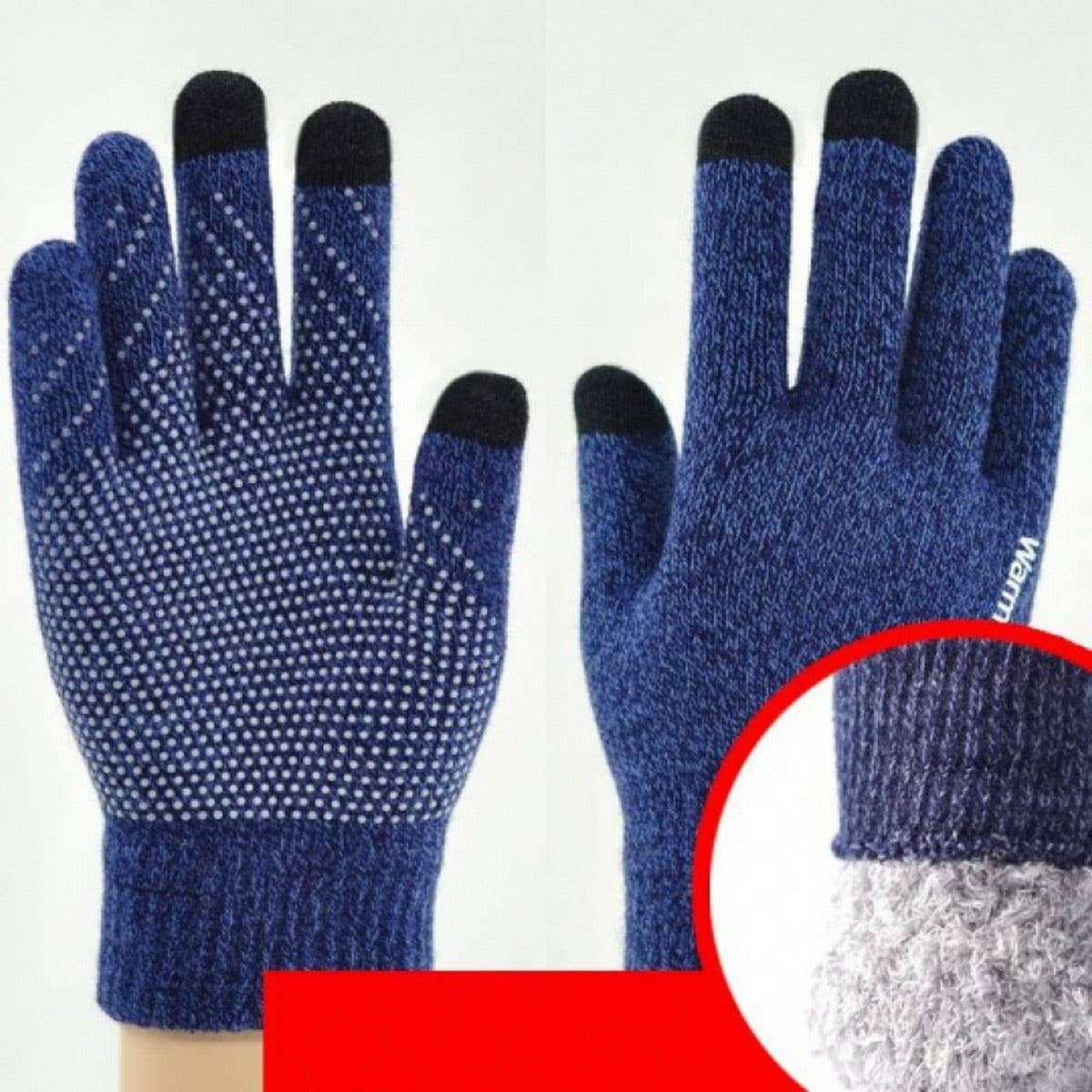 NON-SLIP STUDENT KNITTED WOOL TOUCH SCREEN GLOVES_CWAG0193
