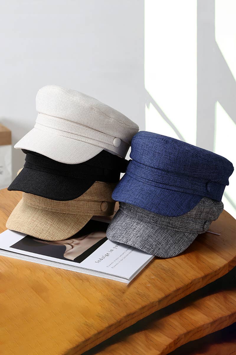 SOLID BAKER BOY HAT_CWAH0488