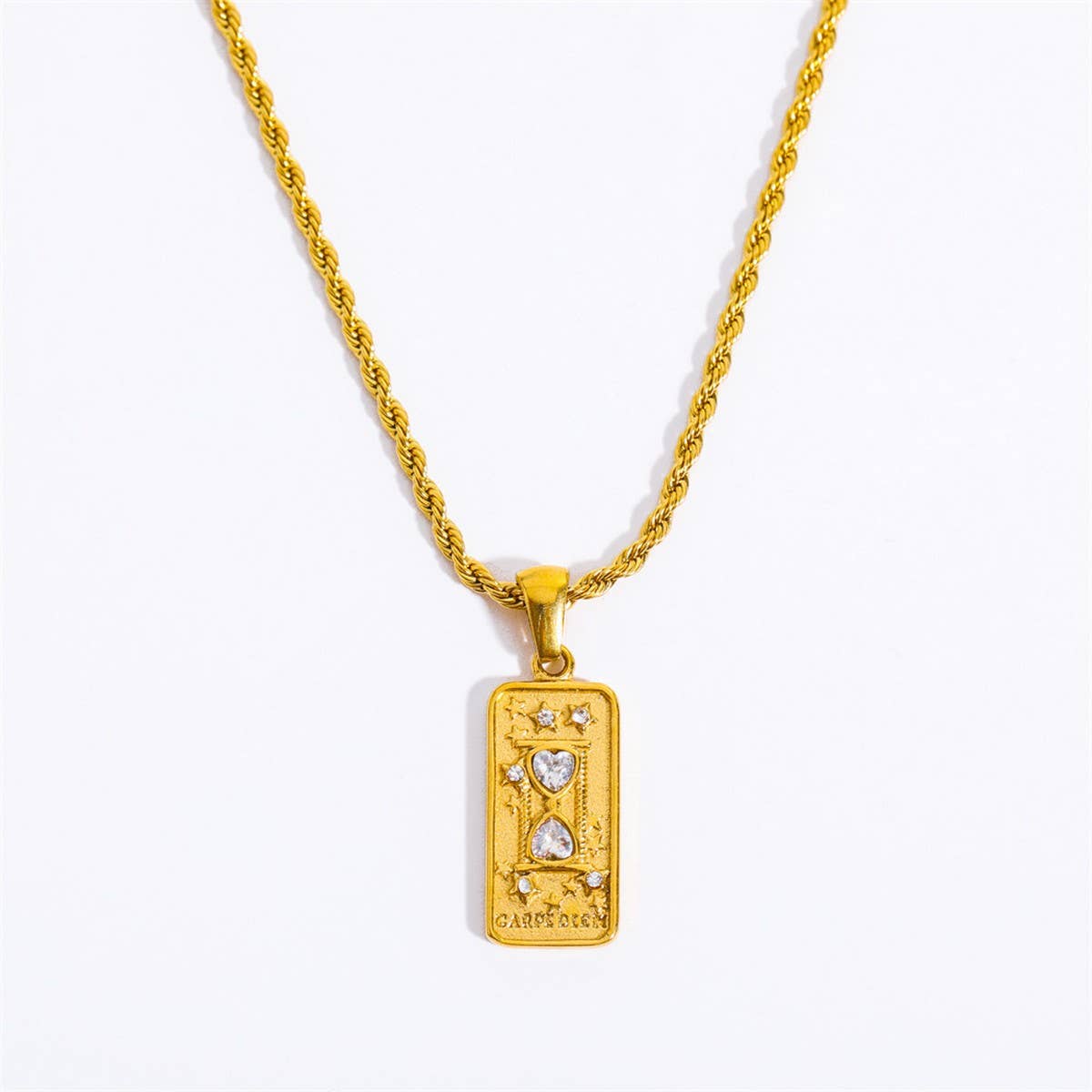 CREATIVE STAINLESS STEEL NICHE DESIGN NECKLACE