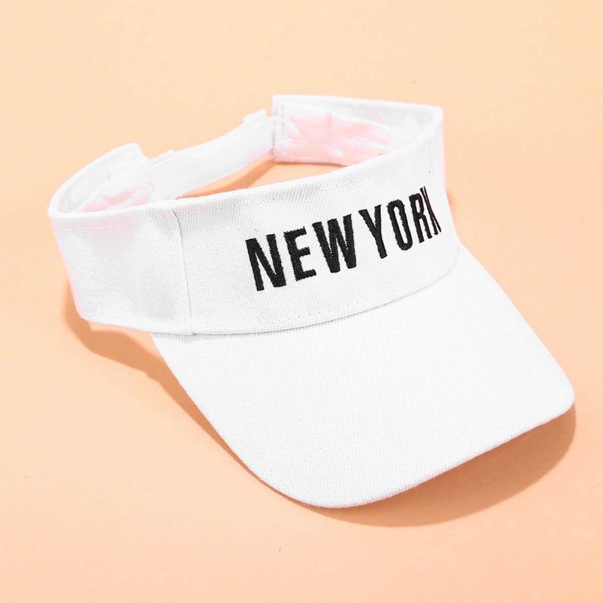 Embroidered Letter Visor Hat - Summer Sunshade Cap_CWAH3284