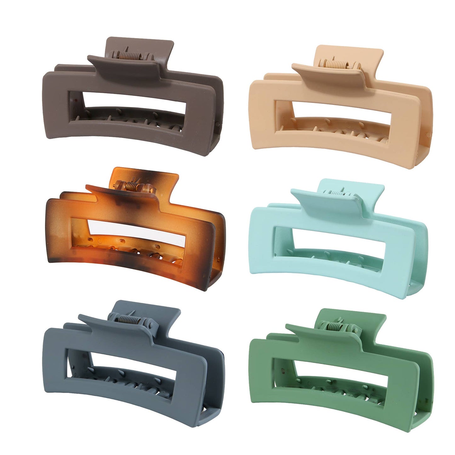 4.1 Inch Matte PS Plastic Hair Claw Clip, Wholesal_CWAHA0091