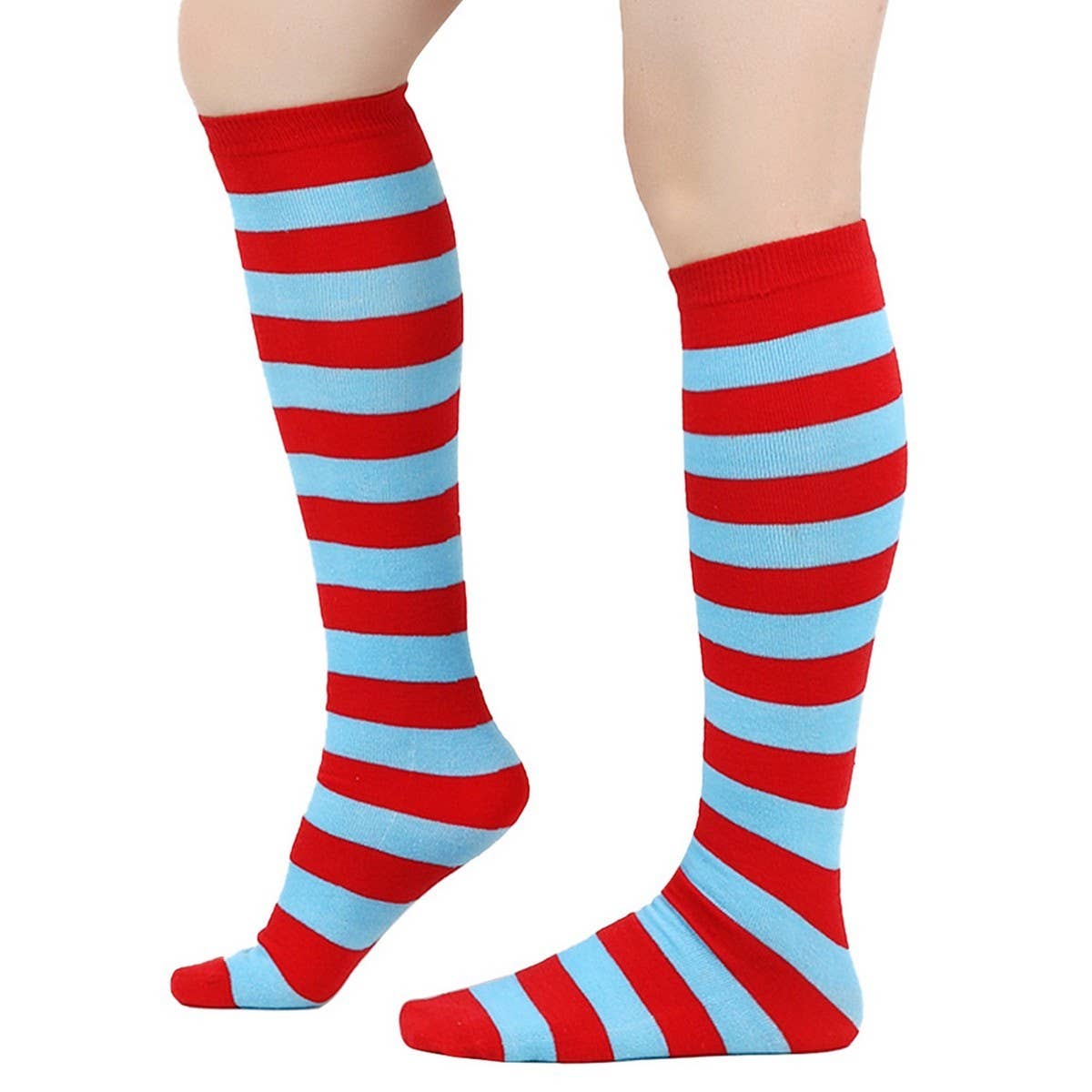 CWMM10073_STRIPED KNEE-HIGH SOCKS FOR CHRISTMAS