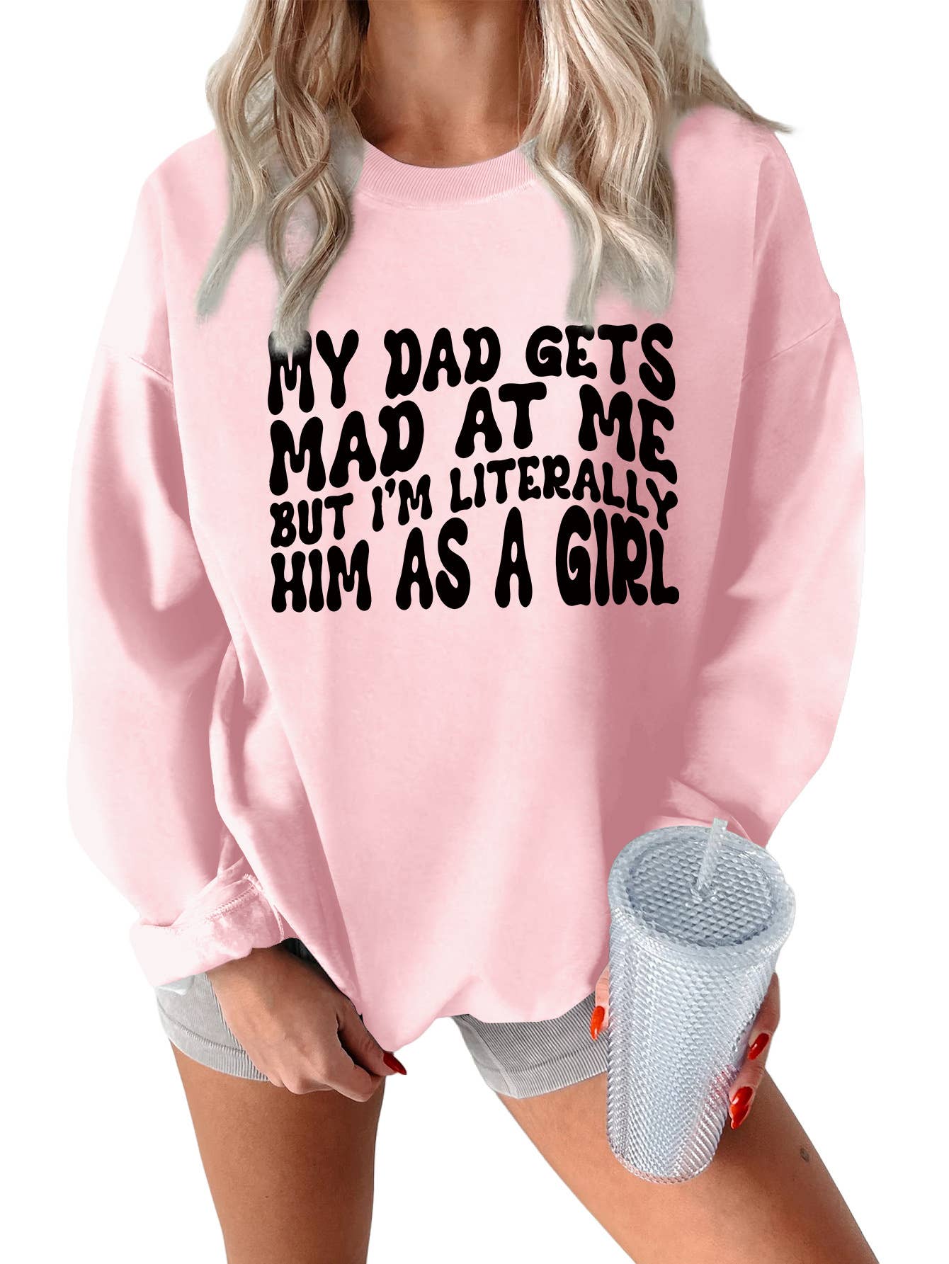 Fashionable letter printed thickened warm hoodie