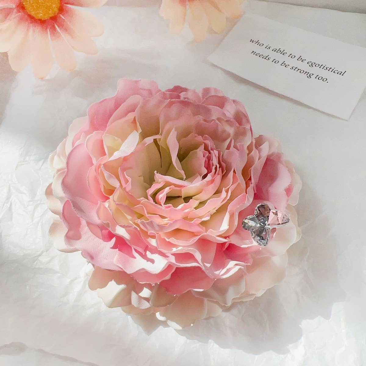 ARTIFICIAL FLOWER ROSE BEAUTIFUL HAIRPIN_CWAHA1506