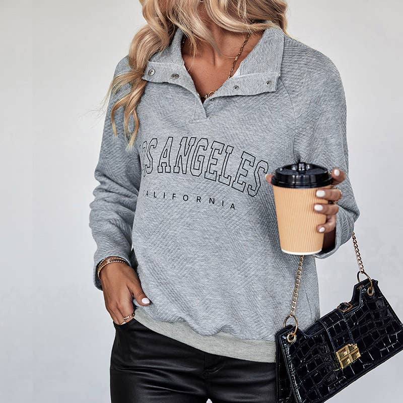 TEXTURED LETTER PRINT PULLOVER HOODIE