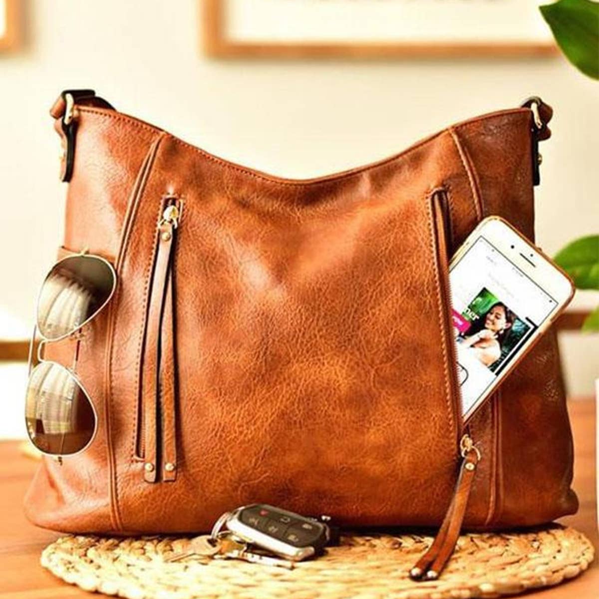 WOMEN LARGE CAPACITY VINTAGE TOTE BAG_CWAB0566