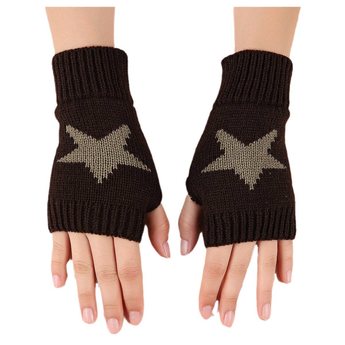 Acrylic Star Arm Sleeves ??Warm Fingerless Design_CWAG0085