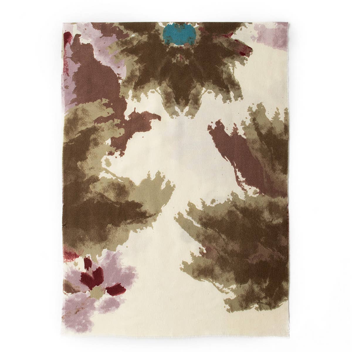 Ombre Scarf - Vintage Tassel Print Wrap for Women_CWASC0937