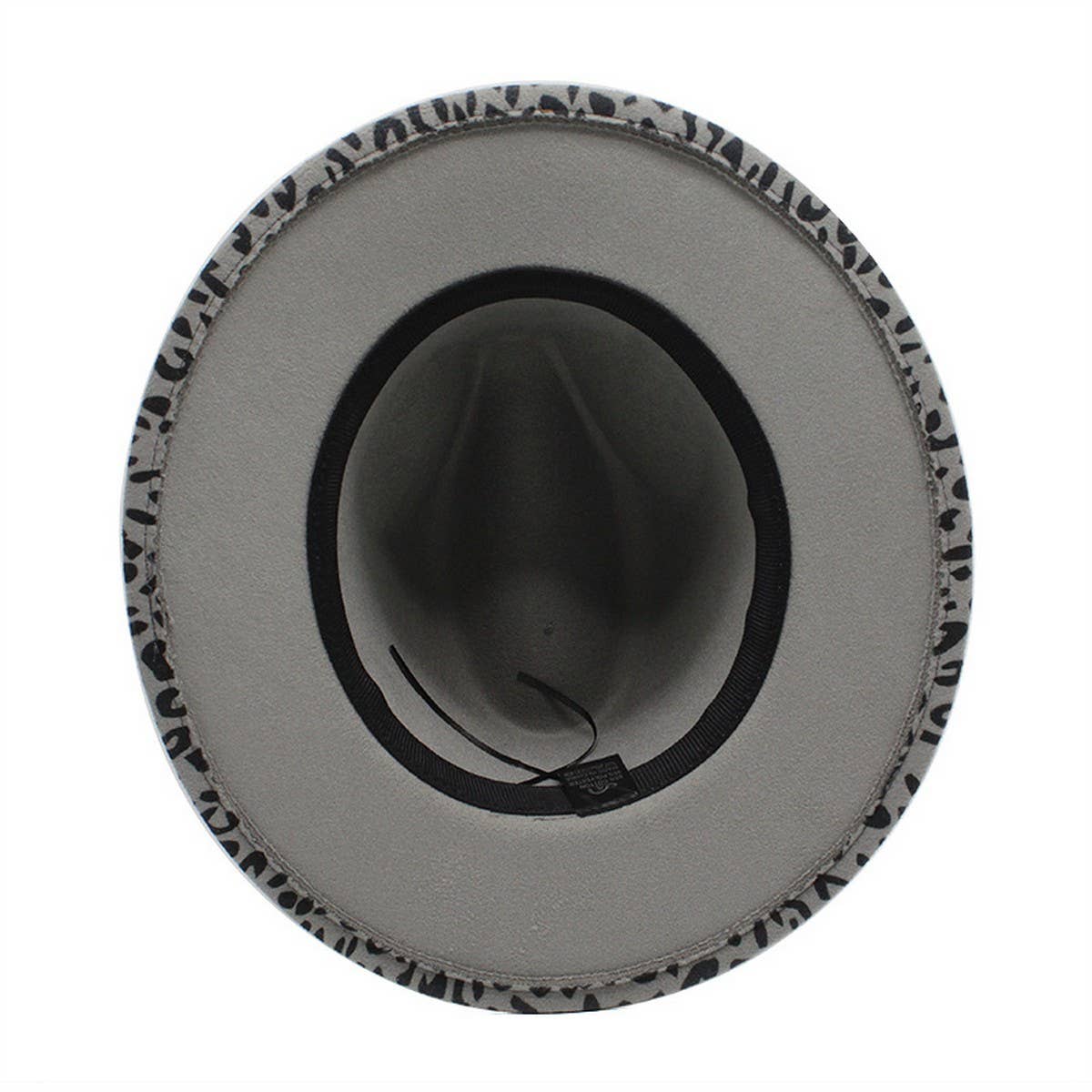 LEOPARD PRINT HAT JAZZ HAT WOOLEN HAT WIDE BRIM HAT_CWAH2579