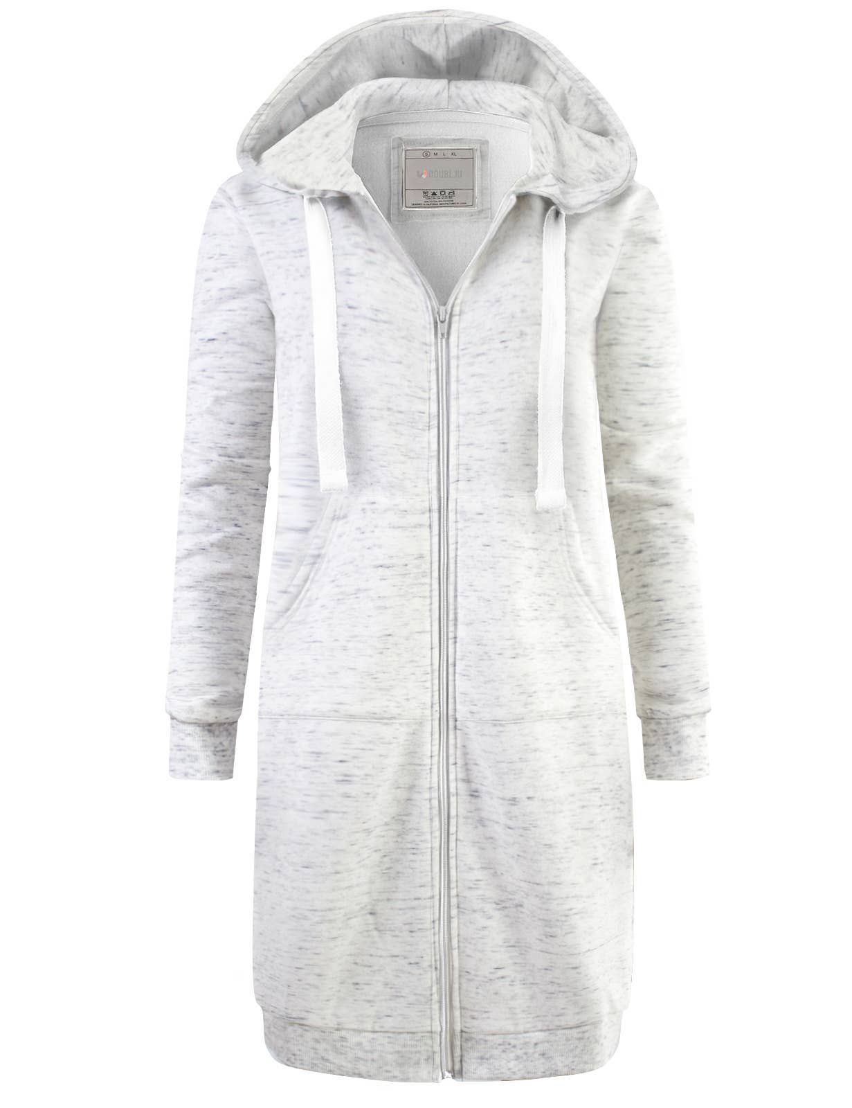 CWOHOL448_Lightweight Thin Zip-Up Hoodie Long Jacket