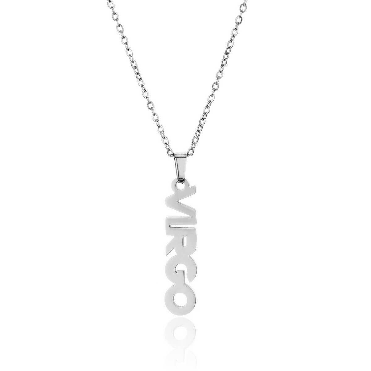 CLAVICLE CHAIN TWELVE ZODIAC TITANIUM NECKLACE