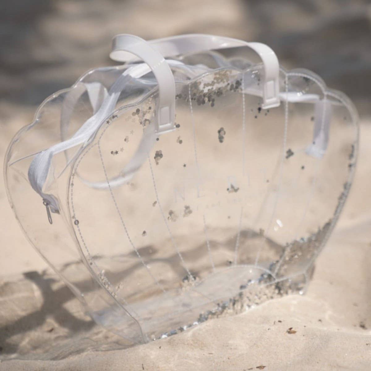 TRANSPARENT WATERPROOF SHELL BEACH BAG STORAGE BAG_CWAB1919