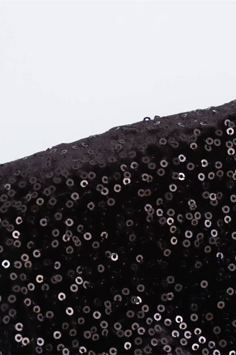 CWDSD6655_SLEEVELESS SEQUINED ELEGANT DRESS