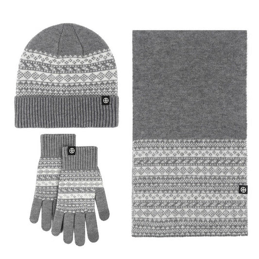 WINTER WARM KNITTED WINDPROOF THREE-PIECE SUIT