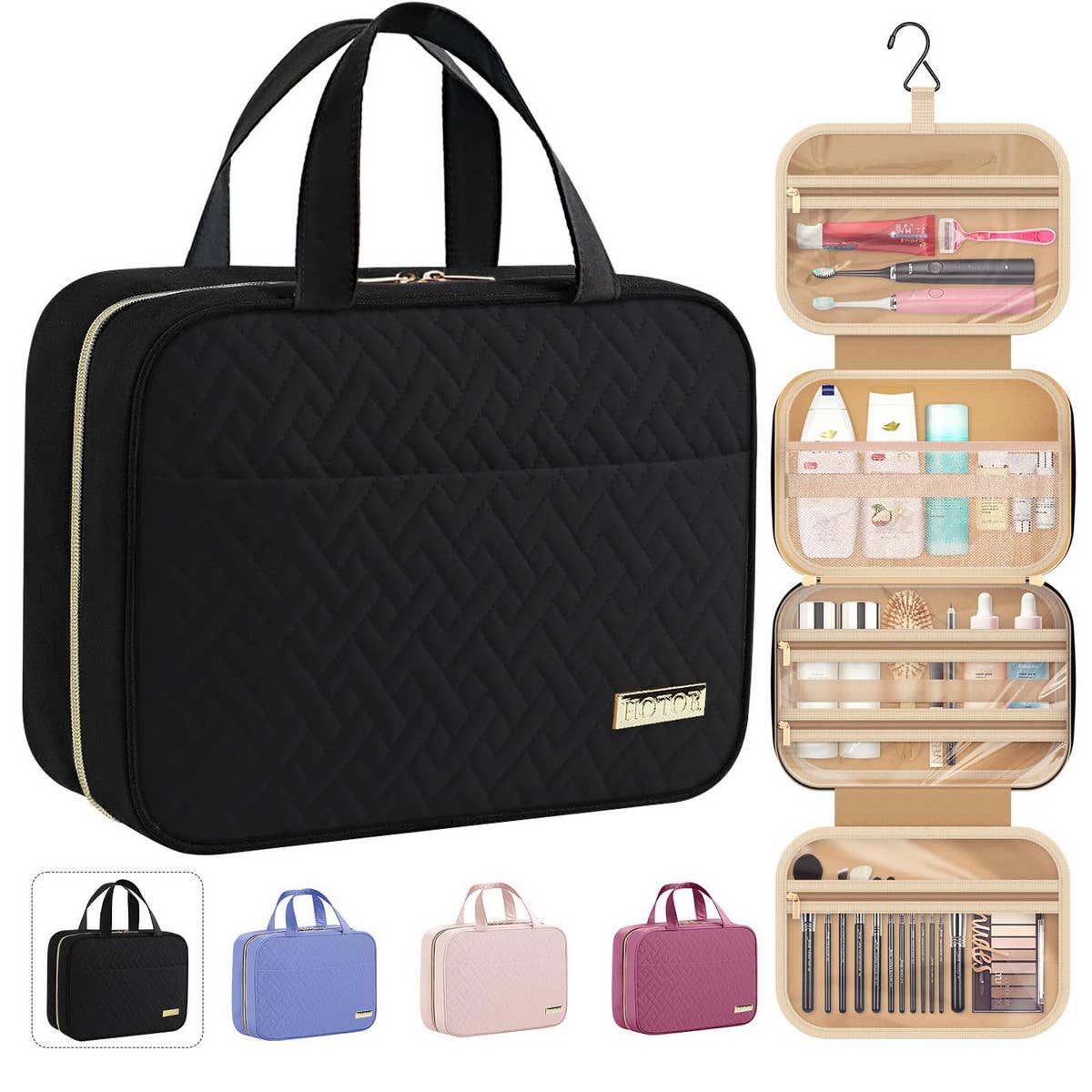 SPACIOUS TOILETRY BAG AND COSMETIC BAG WITH HOOK_CWAB2357
