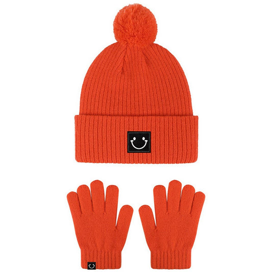 WINTER CHILDREN'S HAT AND GLOVES TWO-PIECE SET