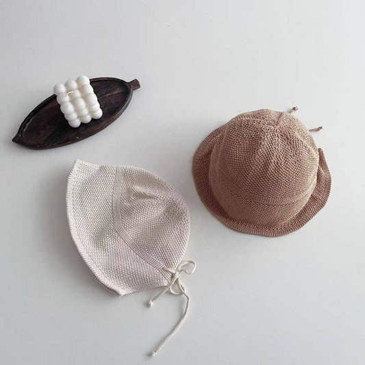 SUMMER CHILDREN'S FASHION THIN KNITTED BUCKET HAT_CWAH2863
