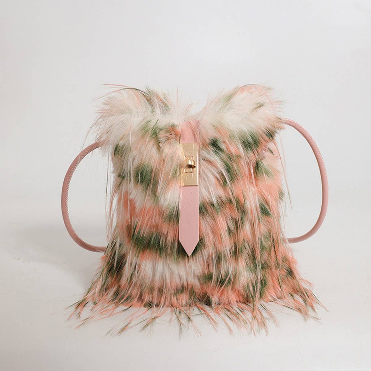 Faux Fur Plush Phone Bag Women Shoulder Crossbody_CUAB00549