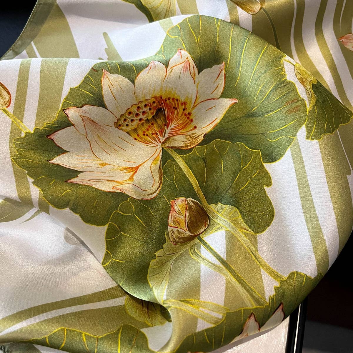 Silk Square Neck Scarf for Women ? 100% Mulberry