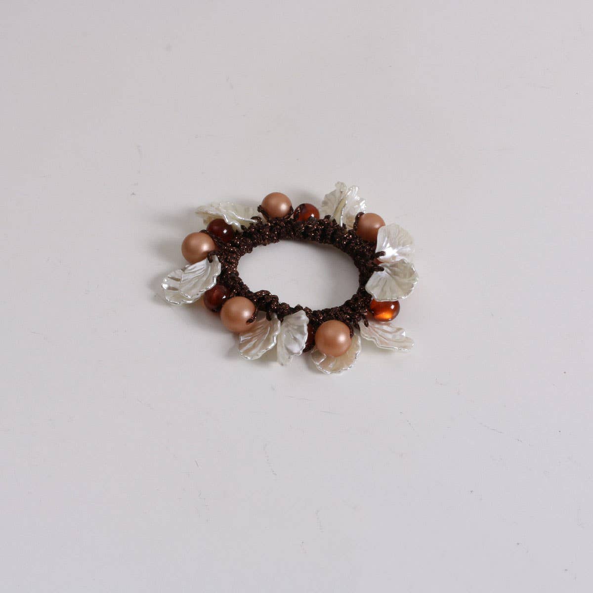 Shell Cat Eye Bead Hair Tie Cute Pearl New Band